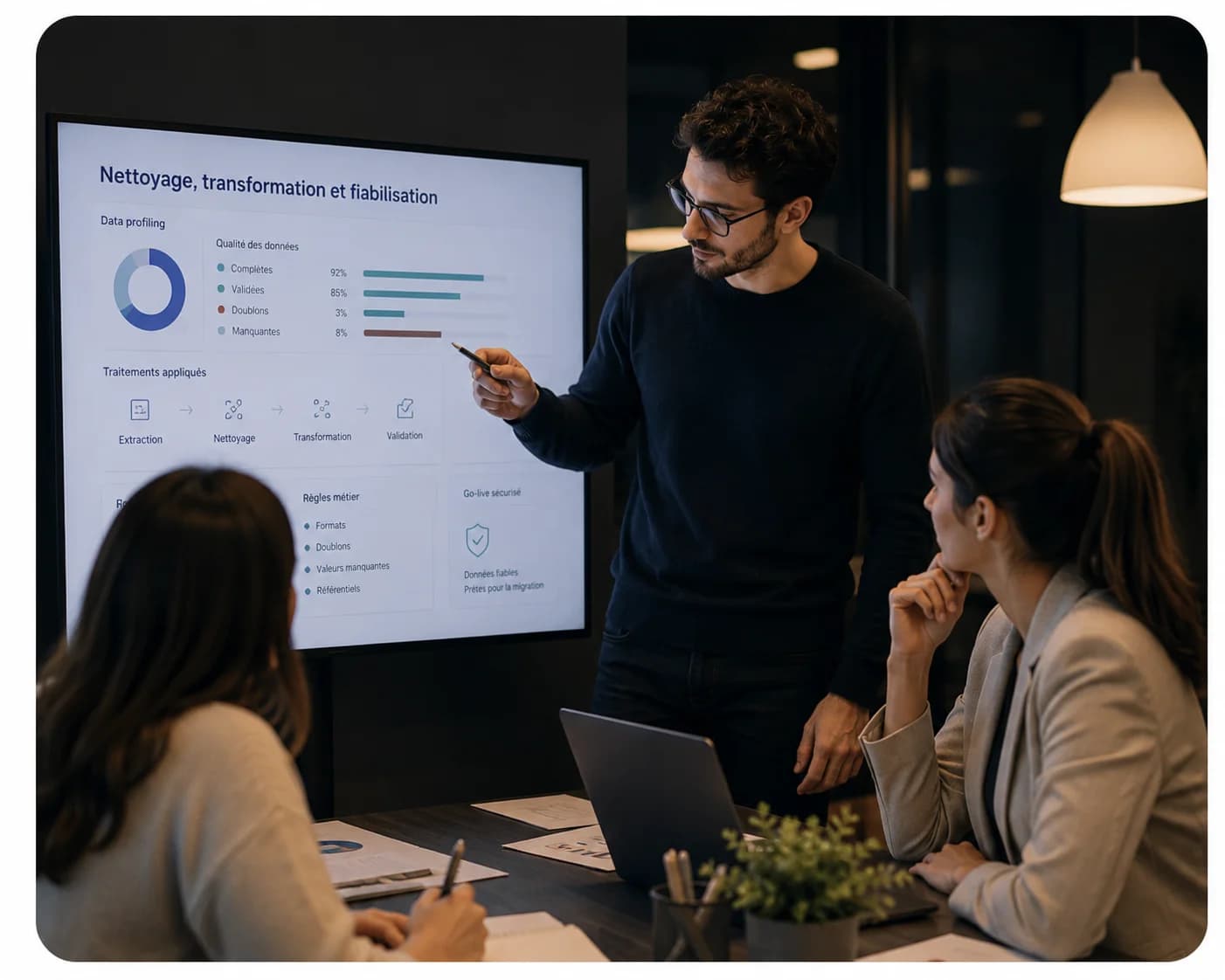 Nettoyage, transformation et fiabilisation