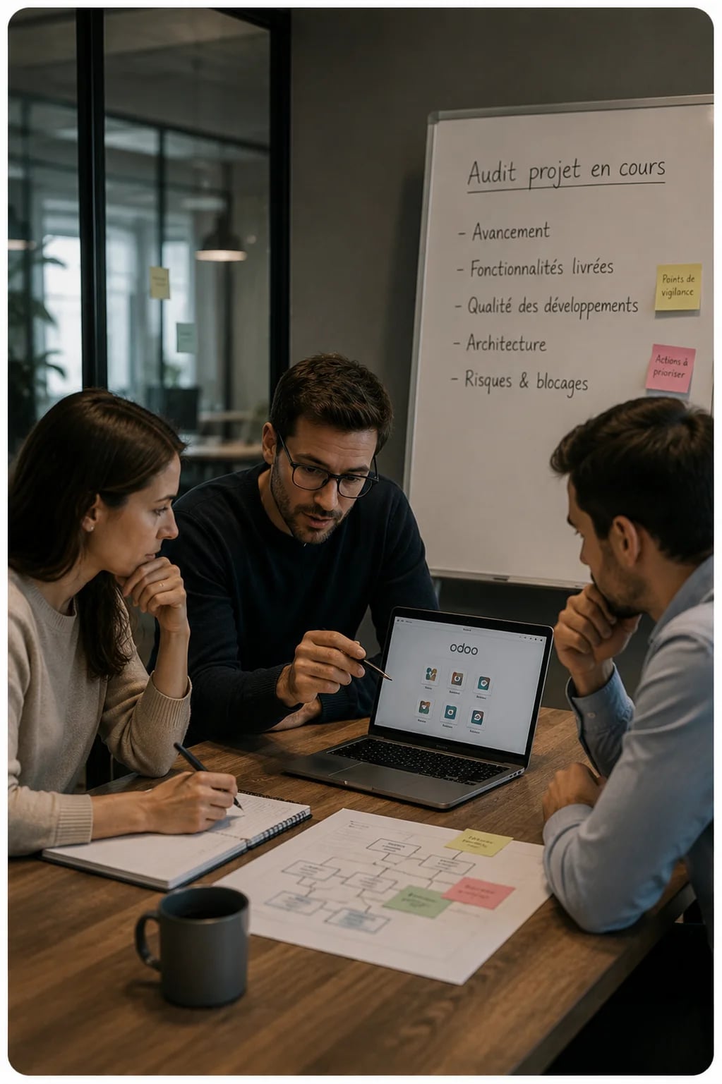 audit d'un projet odoo en cours — recadrer avant le dérapage