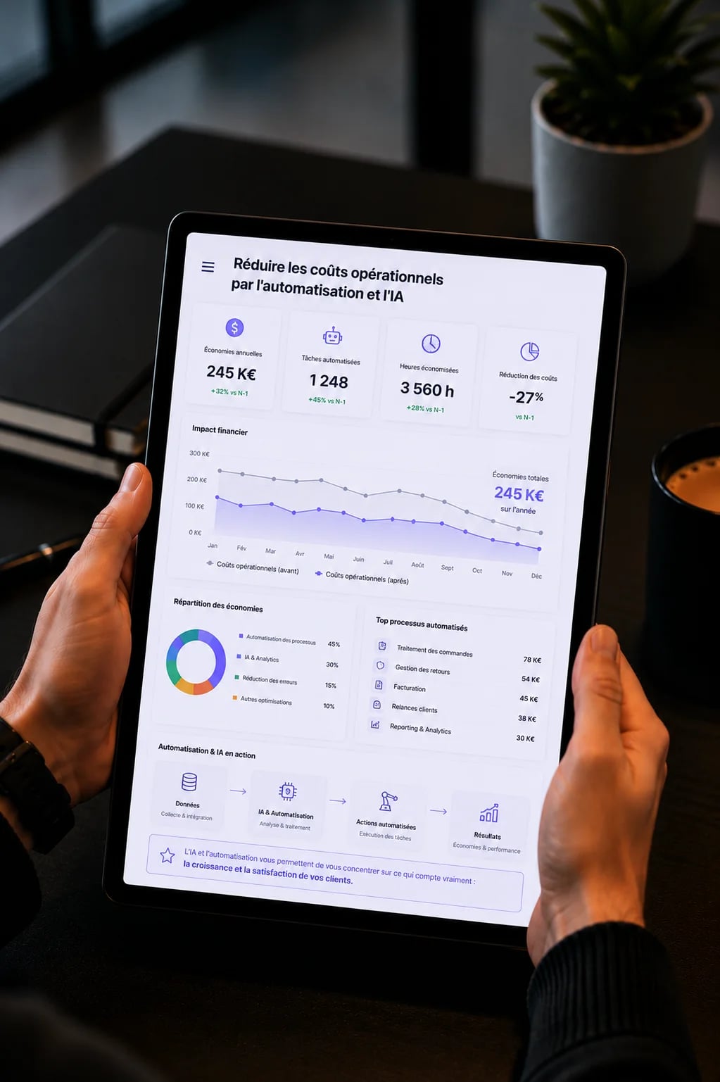 Réduire les coûts opérationnels par l'automatisation et l'IA