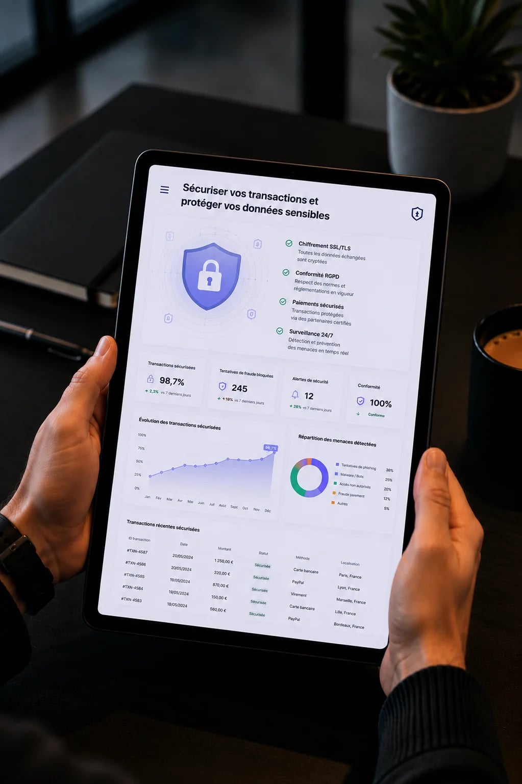 Sécuriser vos transactions et protéger vos données sensibles