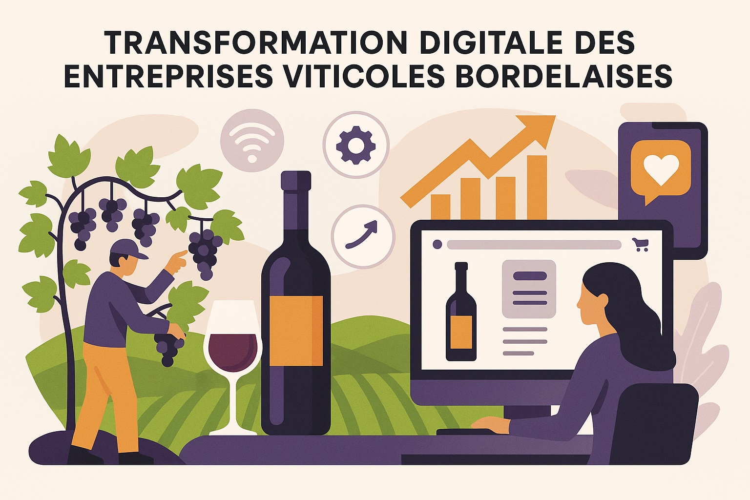 Transformation digitale des entreprises viticoles bordelaises : enjeux et solutions