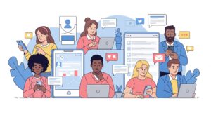 place des réseaux sociaux dans la stratégie agence digitale bordeaux