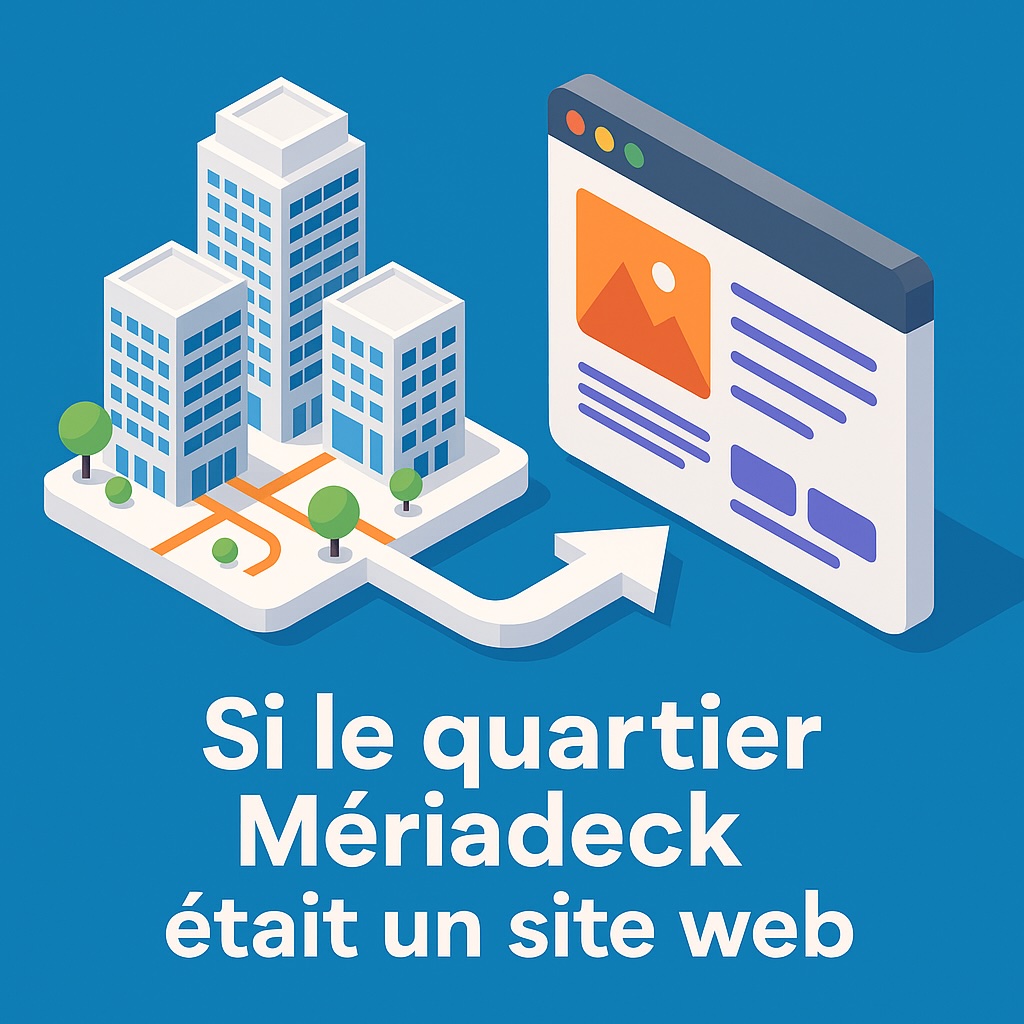 Si le quartier Mériadeck était un site web : l’analogie parfaite par votre agence web à Bordeaux