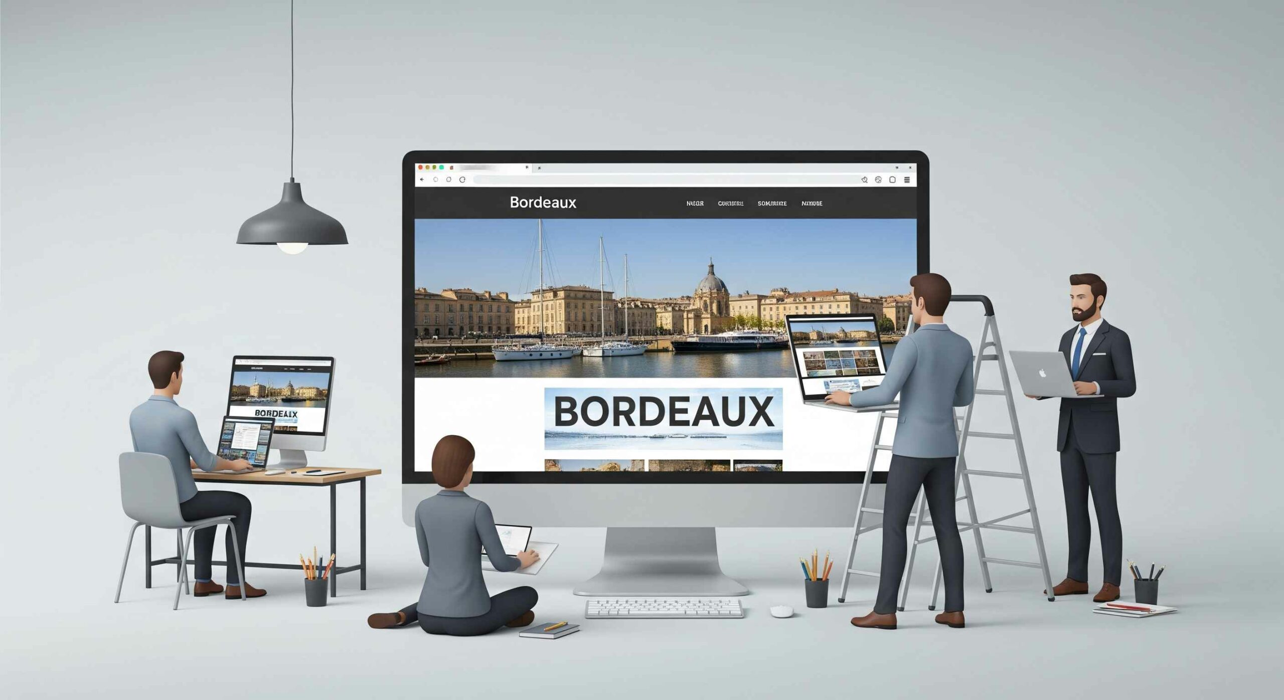 Si les quais de Bordeaux étaient un site web : une métaphore digitale signée Kwantic